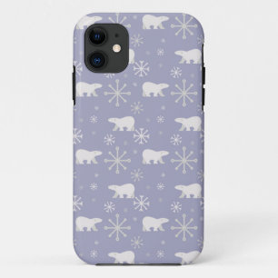 Case-Mate iPhone Case Motif de Noël avec ours polaires et flocons de nei