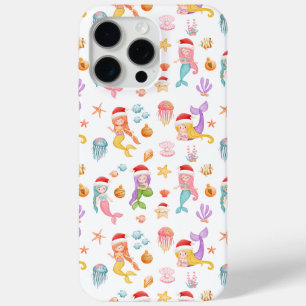 Coque Case-Mate iPhone Motif de Noël de la sirène