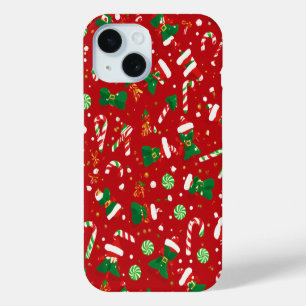 Coque Case-Mate iPhone Motif de Noël du Sucre de canne Super Père Noël