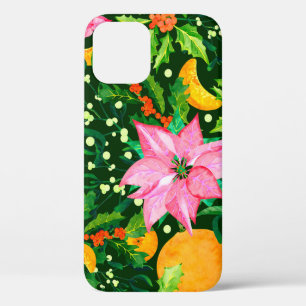 Case-Mate iPhone Case Motif de Noël en aquarelle transparent avec poinse
