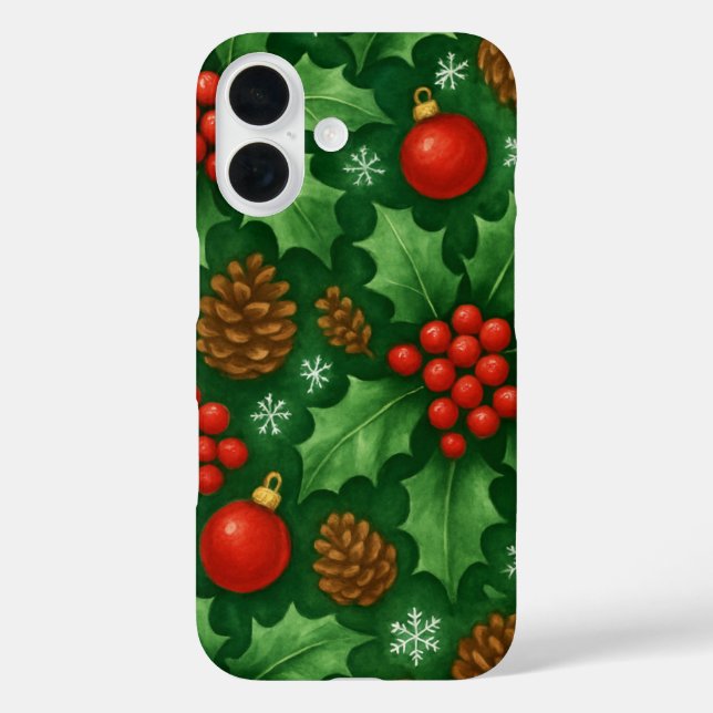 Coques Case-Mate iPhone Motif de Noël | Festive Holiday Design (Verso)