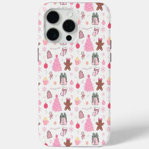 Coque Case-Mate iPhone Motif de Noël rose