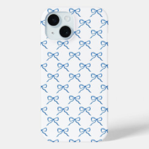 Coque Case-Mate iPhone Motif de nœud à l'aquarelle bleue