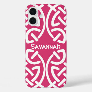 Coques iPhone 16 Plus Motif de noeud celtique n'importe quelle couleur P