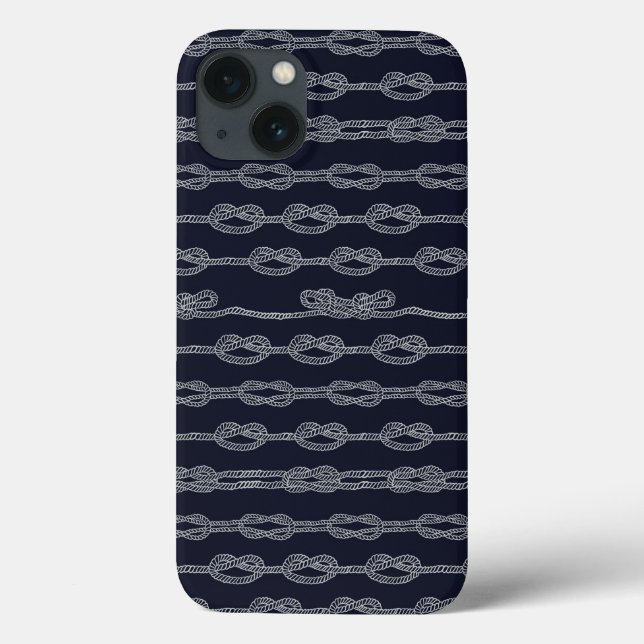 Coques Case-Mate iPhone Motif de noeuds maritimes (Verso)