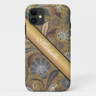 Coque iPhone 11 Motif de Paisley de poster de animal