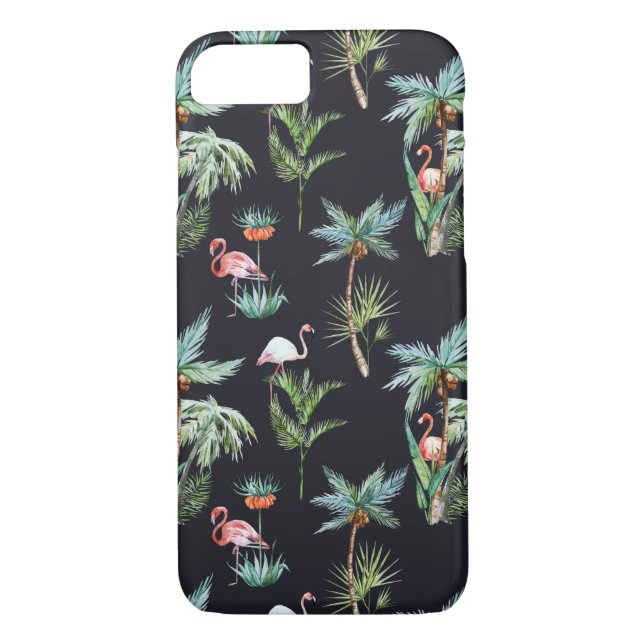 Coques Case-Mate iPhone Motif de palme aquarelle (Dos)