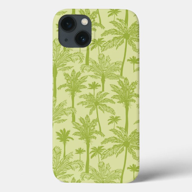 Coques Case-Mate iPhone Motif de palmiers verts (Verso)