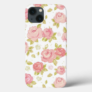 Etui iPhone Case-Mate Motif de papier peint d'élégance des roses roses 3