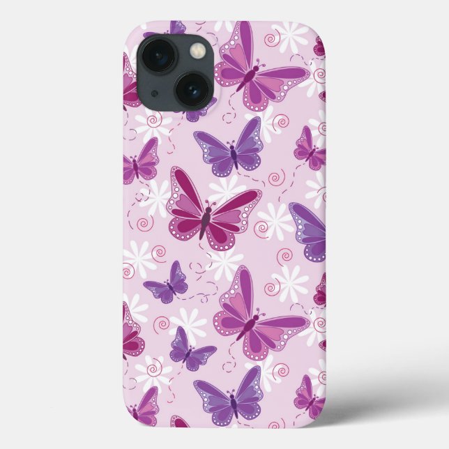 Coques Case-Mate iPhone motif de papillon 3 (Verso)