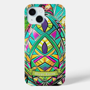 Coque Case-Mate iPhone Motif de Pâques Dessin animé coloré avec œufs de P
