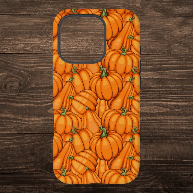 Coques Case-Mate iPhone Motif de patchs Citrouille dynamique (Créateur téléchargé)