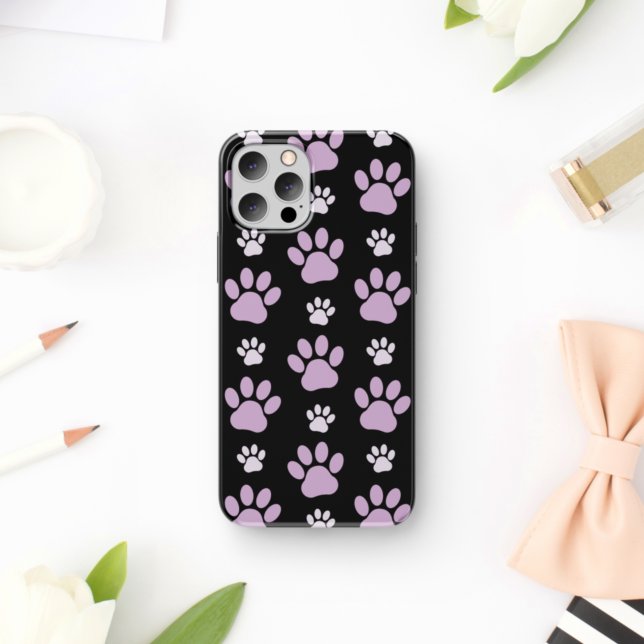 Coques Case-Mate iPhone Motif De Pâtes, Pâtes Lilac, Pâtes De Chien, Empre (Créateur téléchargé)