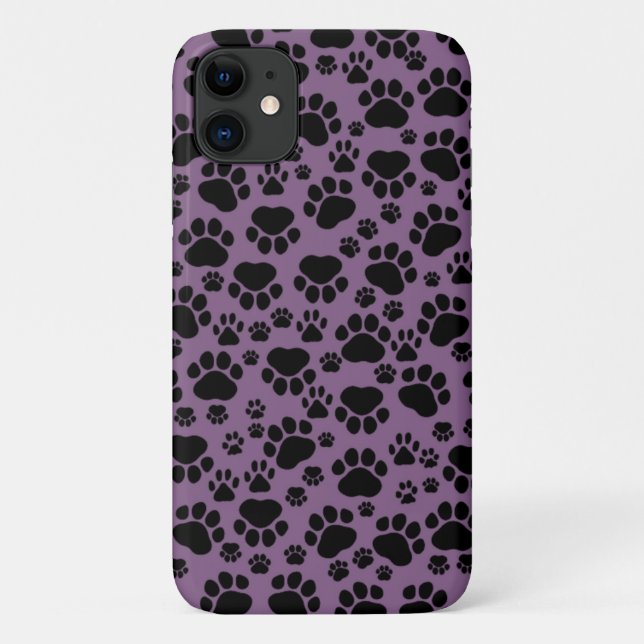 Coques Case-Mate iPhone Motif De Pâtes, Paws Noirs, Paws Chiens, Paws Anim (Dos)
