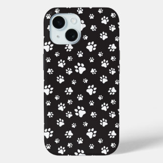 Coque Case-Mate iPhone Motif de pattes noir et blanc