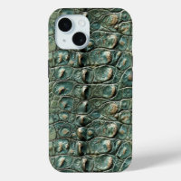 Motif de peau de reptile vert