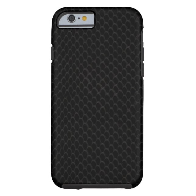 Coques Case-Mate iPhone Motif de peau de serpent noir (Dos)