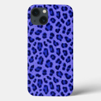 Motif de peau Poster de animal Lavender Blue Leopa