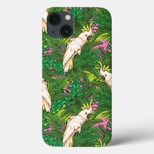 Coques Pour iPhone Motif de perroquet avec des palmettes