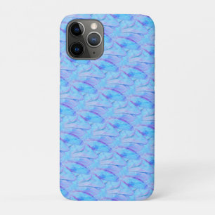 Case-Mate iPhone Case Motif de pétale de fleur peint en céruléen chic
