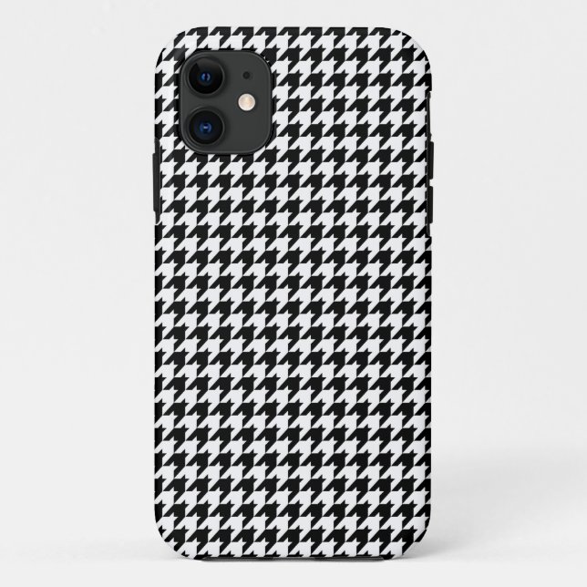 Coques Case-Mate iPhone motif de pied-de-poule (Dos)