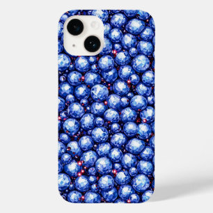 Coque Case-Mate iPhone Motif de pierres précieuses bleues scintillantes