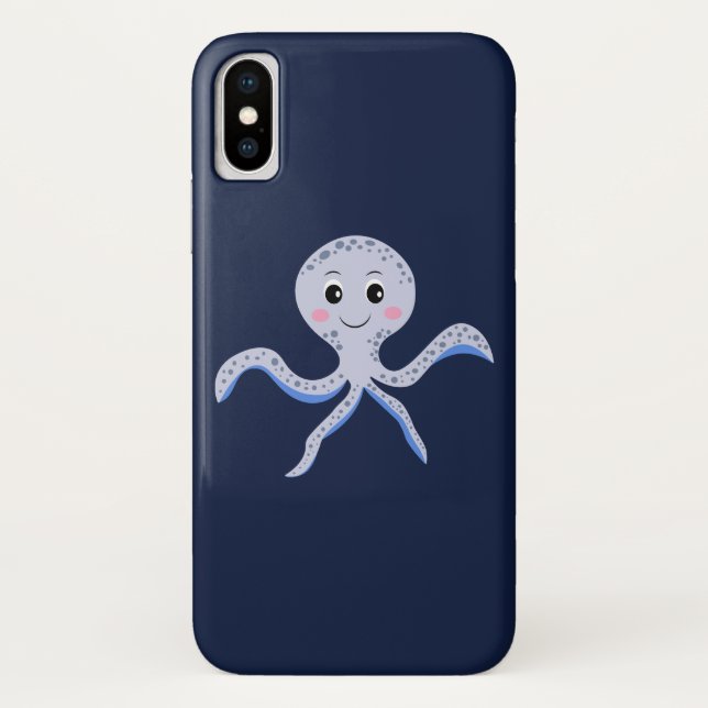 Coques Case-Mate iPhone Motif de Pieuvre Mignonne (Dos)
