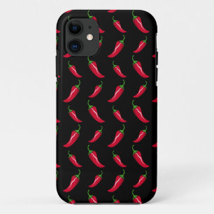 Coque iPhone 11 Motif de piment noir