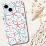 Coque Case-Mate iPhone Motif de plage Tropical<br><div class="desc">Un motif de plage à l'aquarelle mignonne et tendance, aux tons rose et turquoise envoûtants qui rappellent le paradis des maisons de plage. Découvrez l'essence de l'été grâce à ce design d'inspiration côtière, orné d'étoiles balnéaires fantaisistes qui dégagent un charme marin. Élevez l'ambiance plus loin en explorant une myriade de...</div>