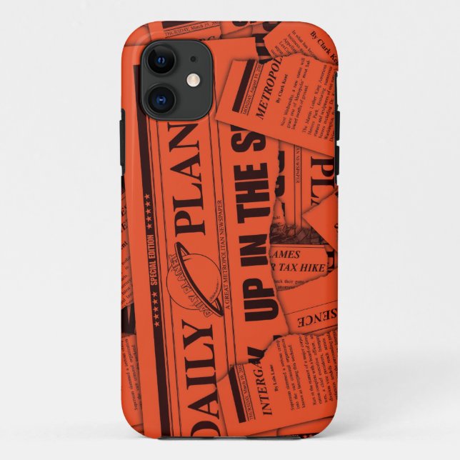 Coques Case-Mate iPhone Motif de planète quotidien - Rouge (Dos)