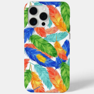 Coque Case-Mate iPhone Motif de plume coloré — Abstrait aquarelle