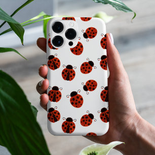 Case-Mate iPhone Case Motif de point blanc mignon rouge Ladybug Polka
