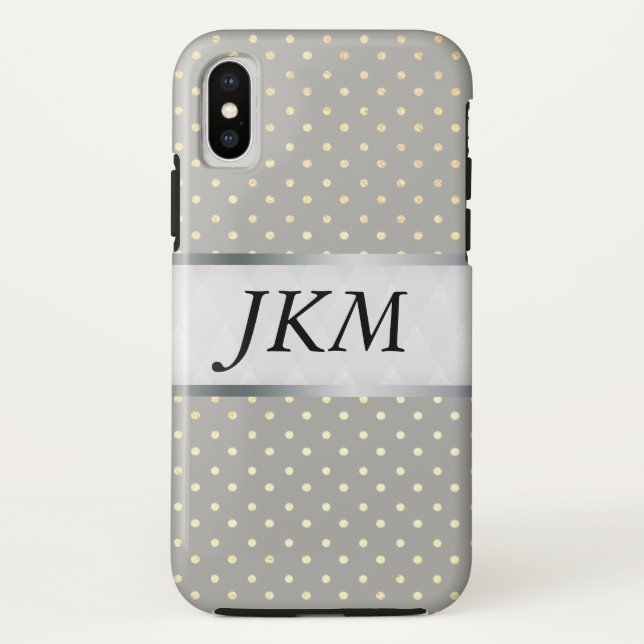 Coques Case-Mate iPhone motif de point élégant (Dos)