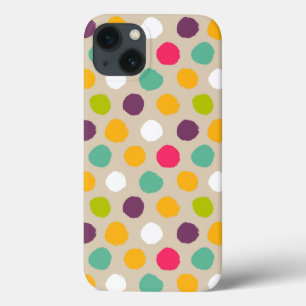 Coques Pour iPhone Motif de point tiré par la main de polka