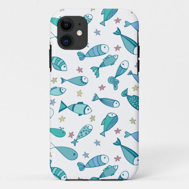 Coques Case-Mate iPhone Motif De Poisson Et D'Amidon (Dos)