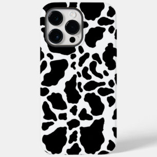 Coque Case-Mate iPhone Motif de Poster de animal de points de vache noir