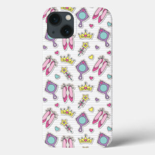 Etui iPhone 13 motif de princesse de papillon