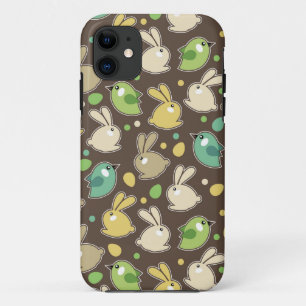 Coque Case-Mate Pour iPhone motif de printemps aux oeufs de Pâques, oiseaux