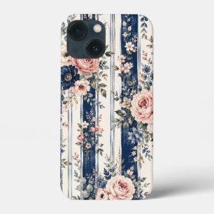 Case-Mate iPhone Case Motif de rayure florale marine aquarelle Design