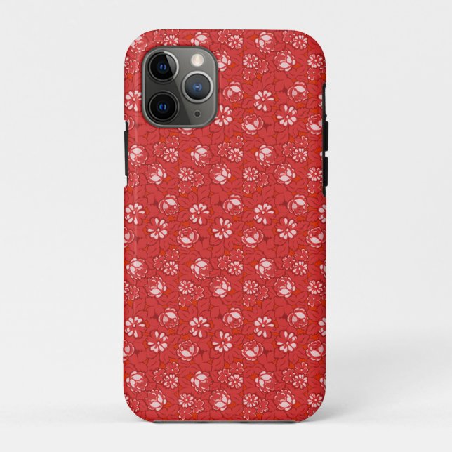 Coques Case-Mate iPhone Motif de rose en rouge (Dos)