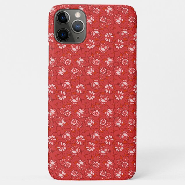 Coques Case-Mate iPhone Motif de rose en rouge (Dos)