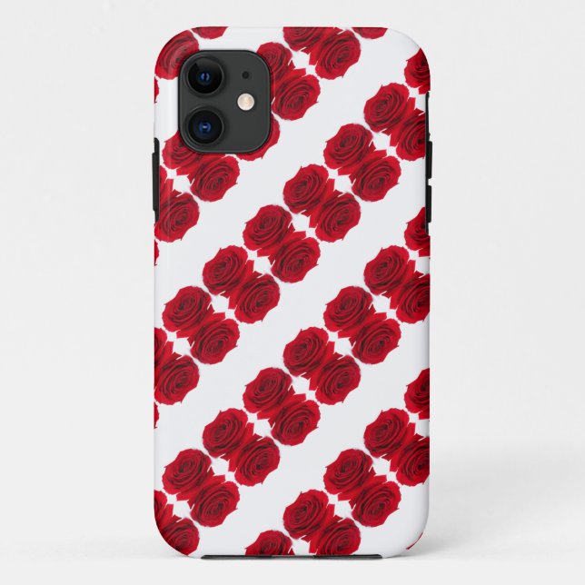 Coques Case-Mate iPhone motif de roses rouges (Dos)