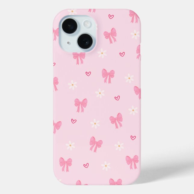 Coques Case-Mate iPhone Motif de ruban ludique pastel (Verso)