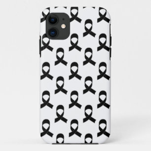 Coque iPhone 11 Motif de ruban noir