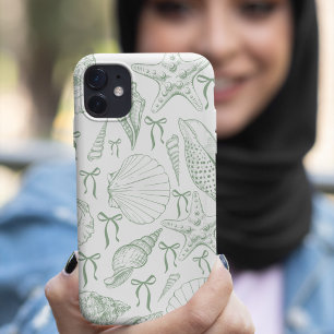 Coque Pour iPhone 16 Motif de rubans de coquillage