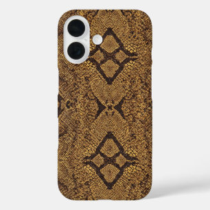 Coque Pour iPhone 16 Motif de serpent à dos de diamant