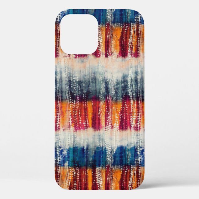 Coques Case-Mate iPhone Motif de simulation de tissu de broyage de teintur (Verso)