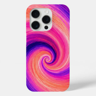 Coque Case-Mate iPhone Motif de spirale abstraite en peinture tourbillonn
