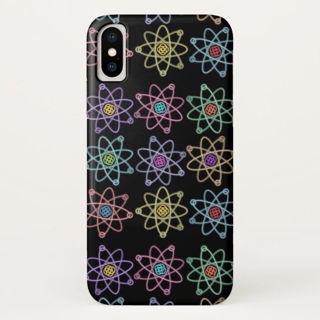 Coques Case-Mate iPhone Motif de structure atomique Science (Dos)