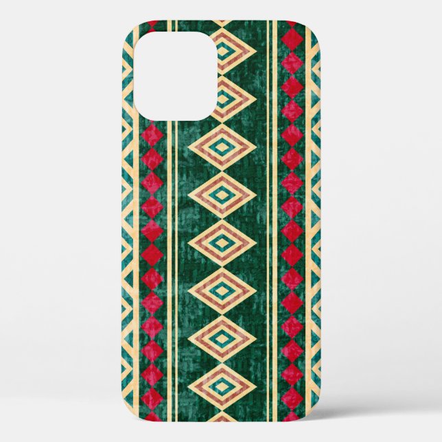 Coques Case-Mate iPhone Motif de style africain géométrique Abstrait (Verso)